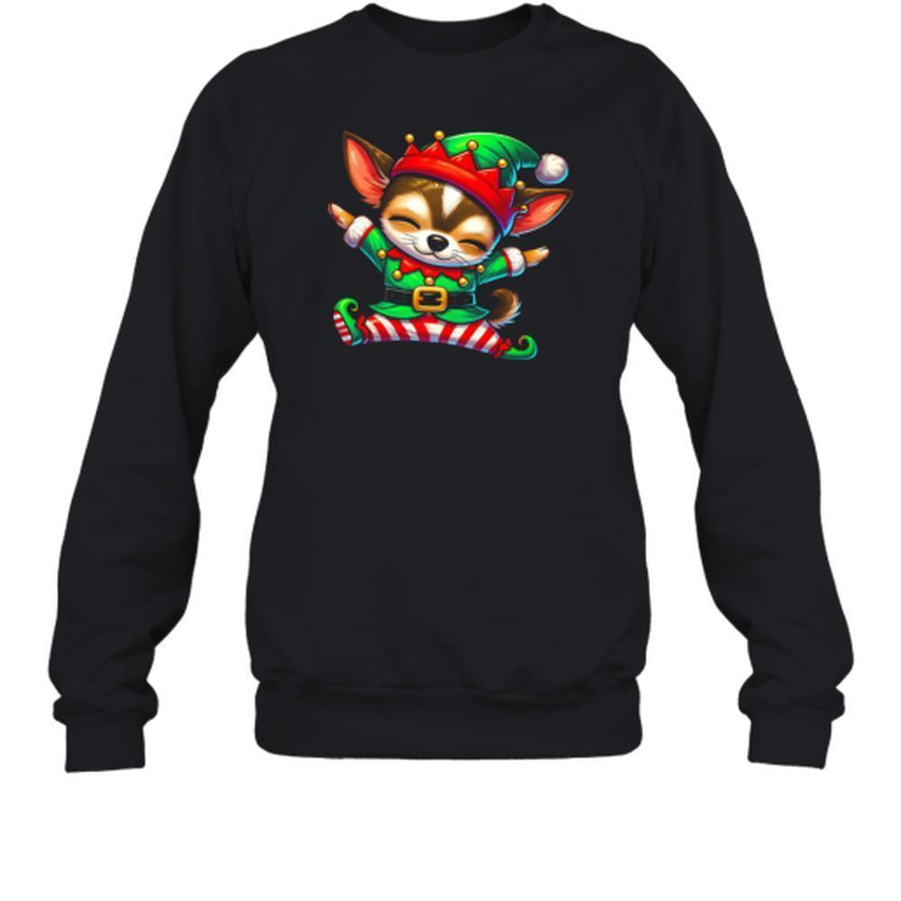 Christmas Chihuahua Elf Funny Chihuahua Lover T-Shirt